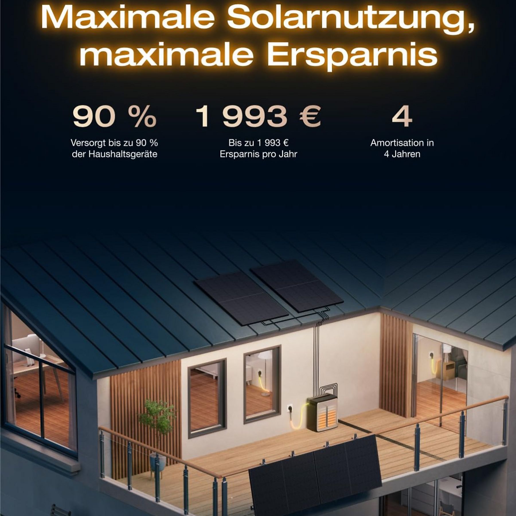 ECOFLOW STREAM Ultra X 3,84 kWh, 4 MPPT, LFP-Batterie Solarbatterie Schwarz - Image 5