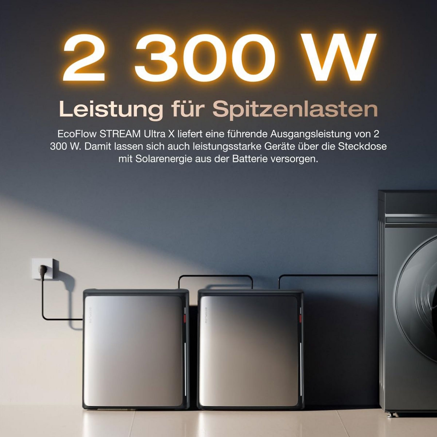 ECOFLOW STREAM Ultra X 3,84 kWh, 4 MPPT, LFP-Batterie Solarbatterie Schwarz - Image 3