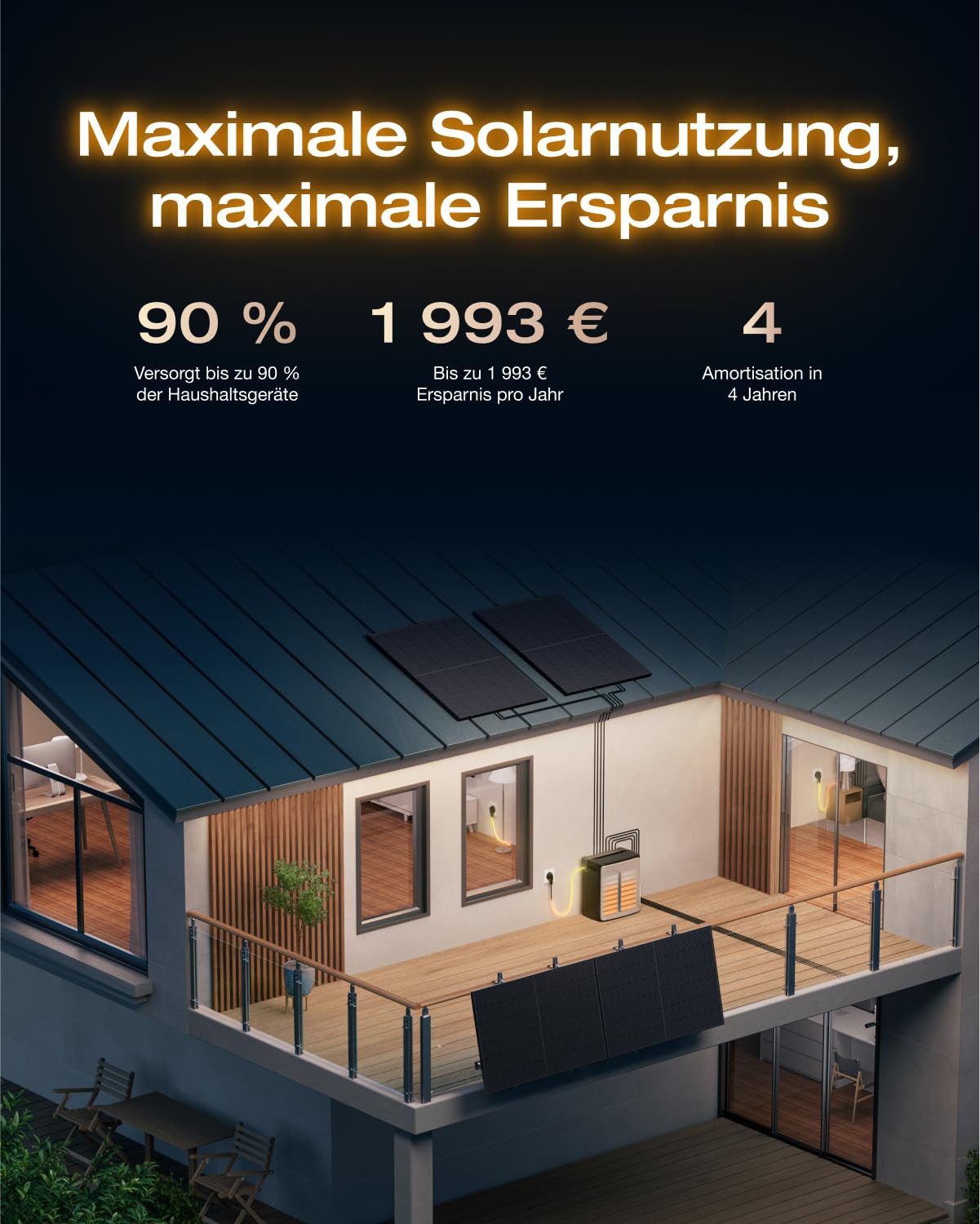 ECOFLOW STREAM Ultra und STREAM AC Pro, Parallelkabel Solar-Akku Schwarz - Image 9