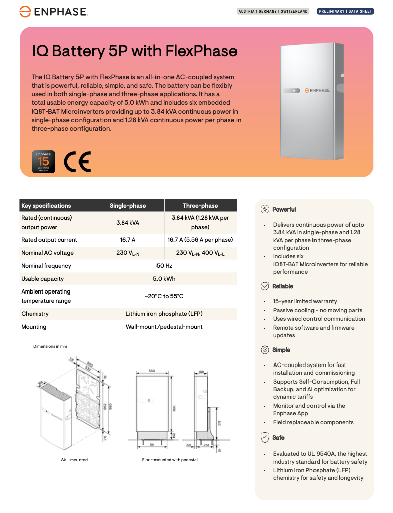 ENPHASE IQ Battery 5P Flexph. Energiespeicherung - Image 3